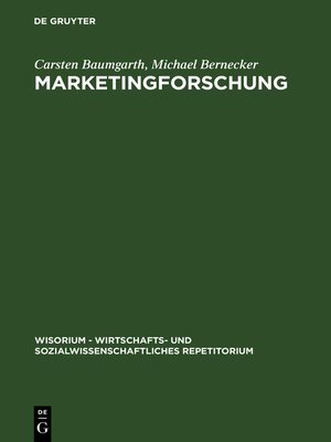 cover image of Marketingforschung